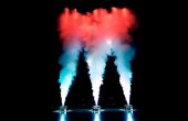 Vertical smoke machine