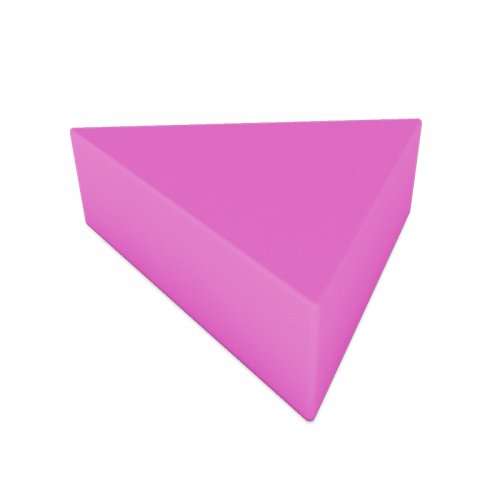 Pouf Triangular Rosa