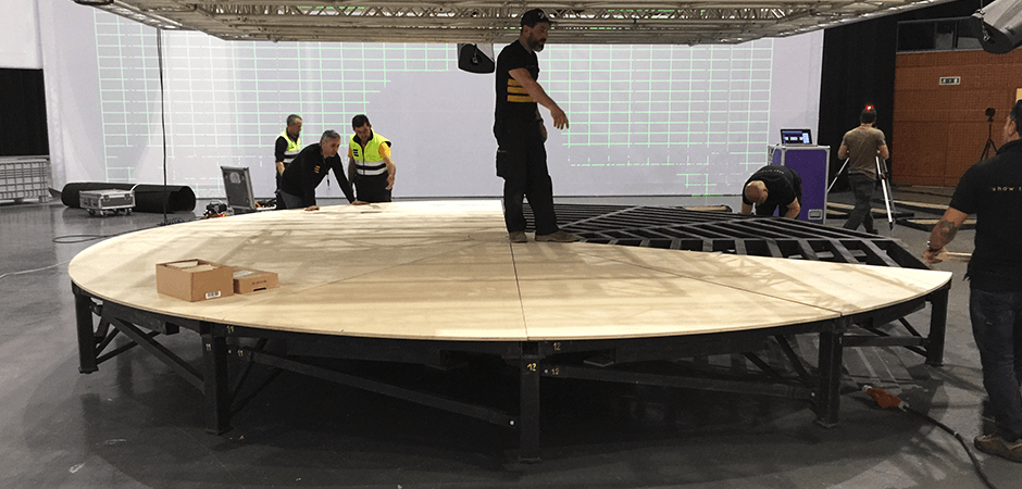 Palco rotativo