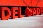 Painted Styrofoam lettering