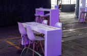 Personalization of furniture with printed vinyl